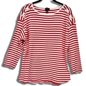 Jones New York Striped Top